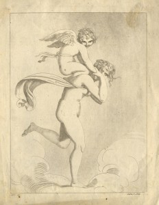Maria Cosway after Richard Cosway, Nymph and Cupid, 1774-1805, etching and aquatint (Ashmolean Museum, Oxford)