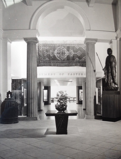 Entrance to the Eastern Art galleries, mid-1960s, now the Museum's Welcome Area. 