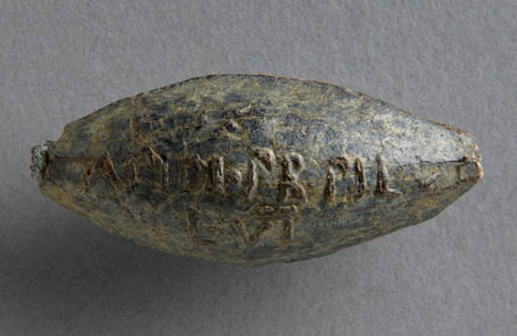 Slingshot of Atidius, Chief Centurion of the 6th Legion, Ashmolean Museum ANFortnum.V.242.