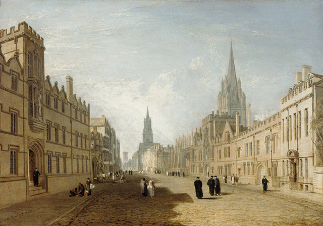 JMW Turner's 1810 painting of The High Street, Oxford